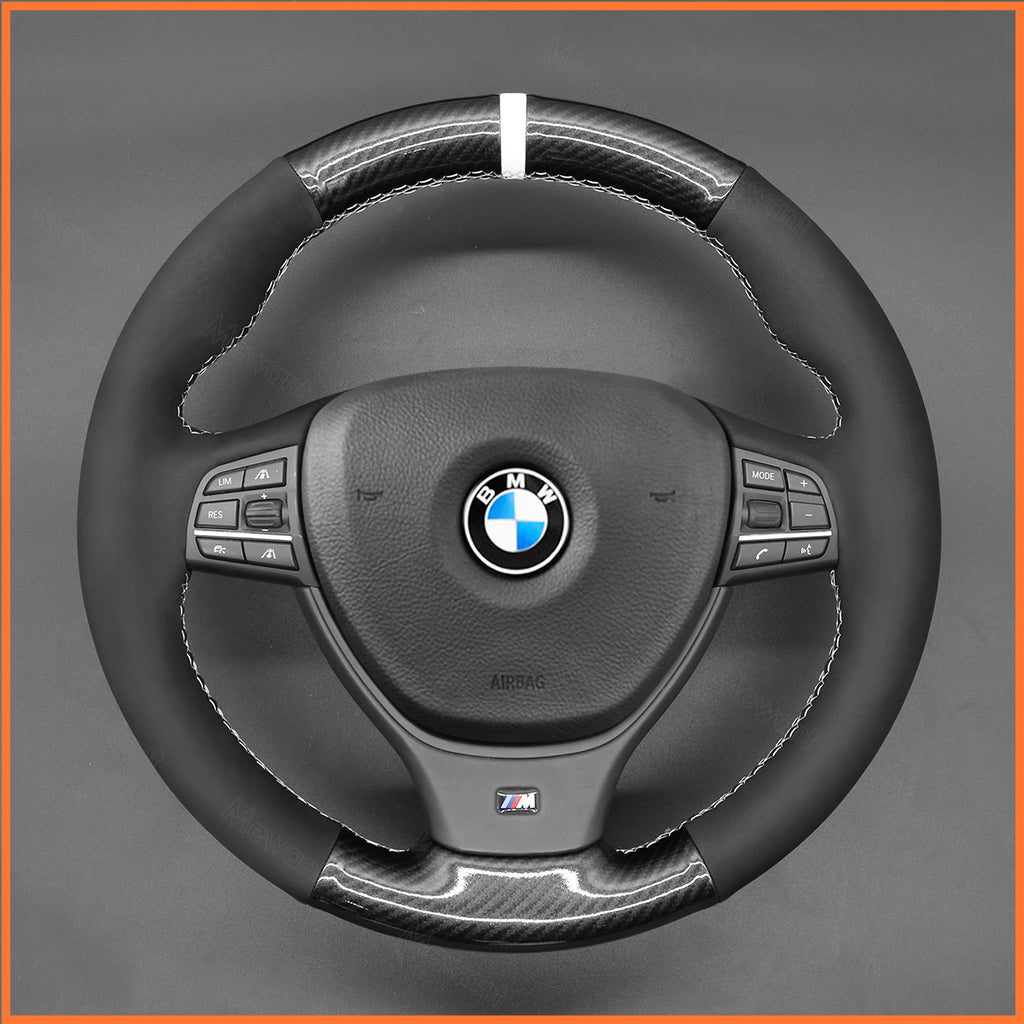 MEWANT Couvre Volant pour BMW 5 Series M Sport  F10 F11  F07 F12 F13 F06 F01 F10