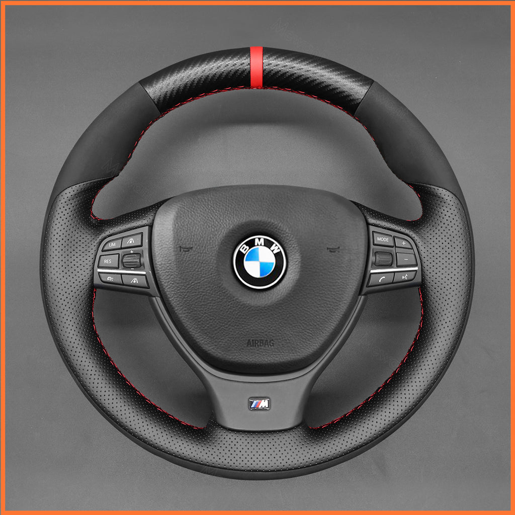 MEWANT Couvre Volant pour BMW 5 Series M Sport  F10 F11  F07 F12 F13 F06 F01 F10