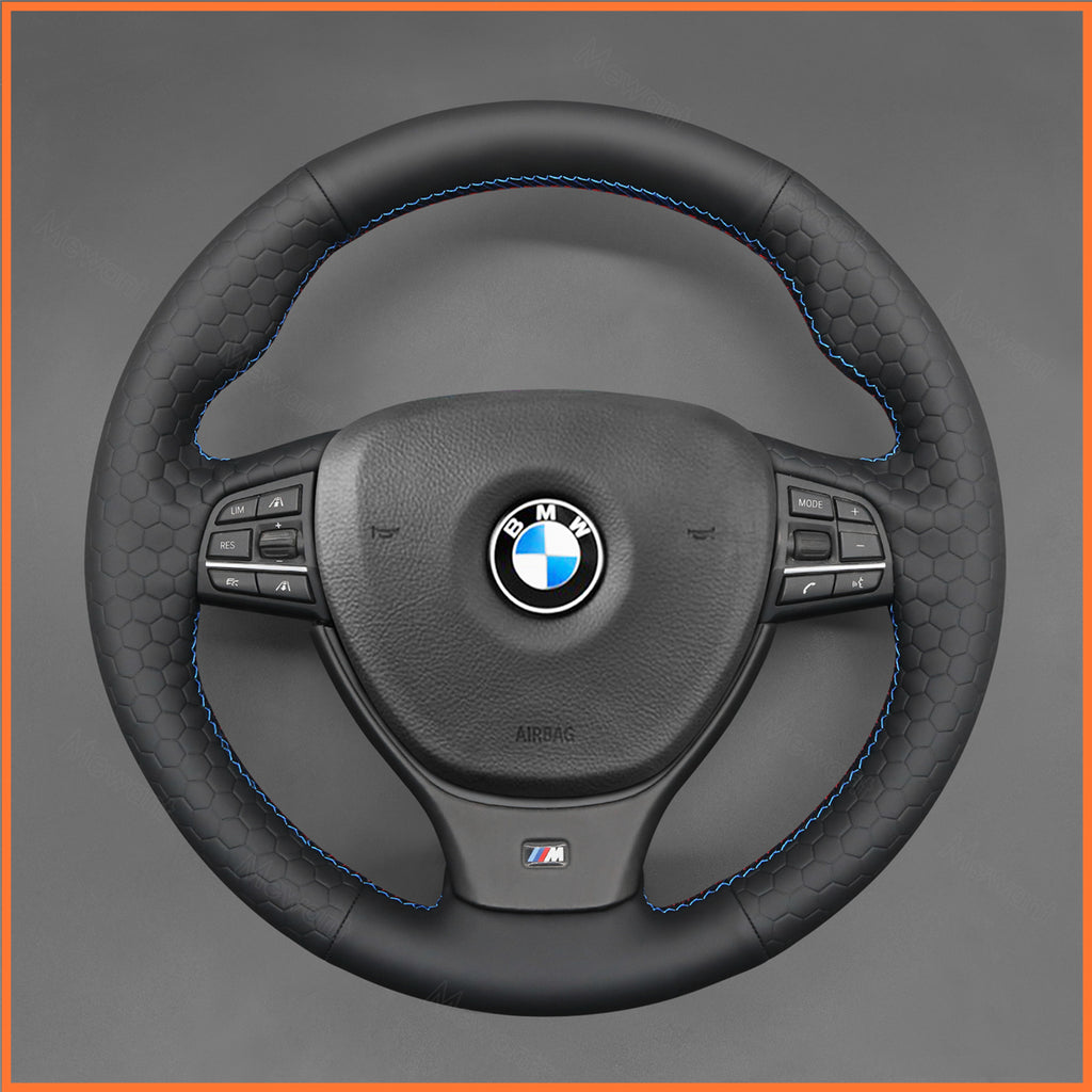 MEWANT Couvre Volant pour BMW 5 Series M Sport  F10 F11  F07 F12 F13 F06 F01 F10