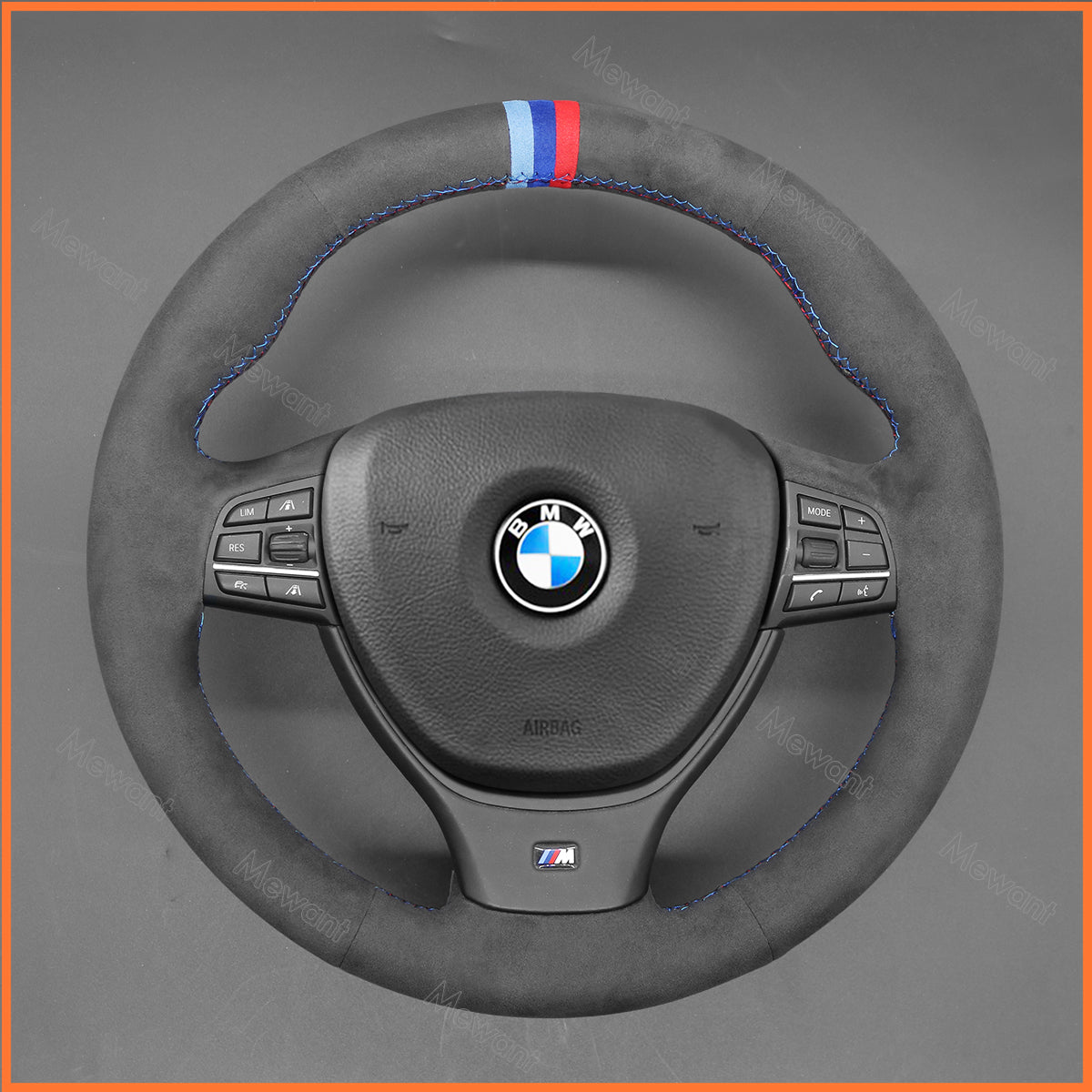 MEWANT Couvre Volant pour BMW 5 Series M Sport  F10 F11  F07 F12 F13 F06 F01 F10