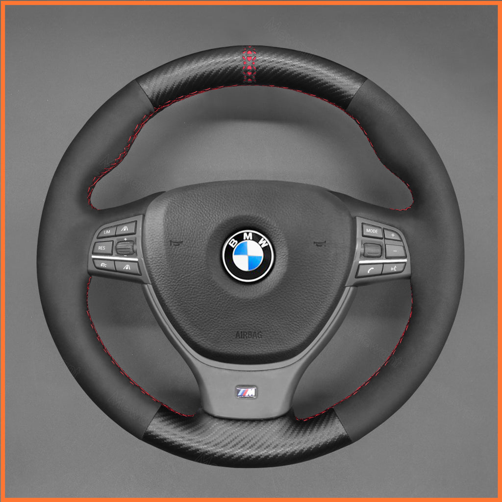 MEWANT Couvre Volant pour BMW 5 Series M Sport  F10 F11  F07 F12 F13 F06 F01 F10