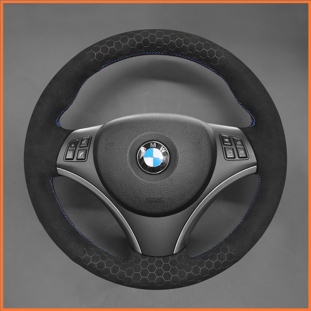 MEWANT Couvre Volant pour BMW E87 E81 E82 E88 E82 E90 E91  E92 E93