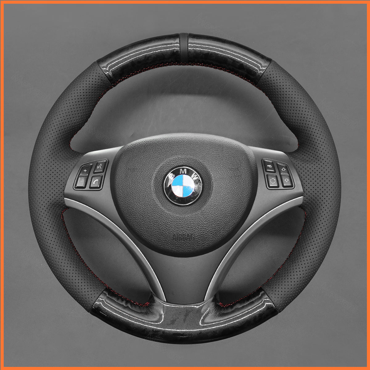 MEWANT Couvre Volant pour BMW E87 E81 E82 E88 E82 E90 E91  E92 E93