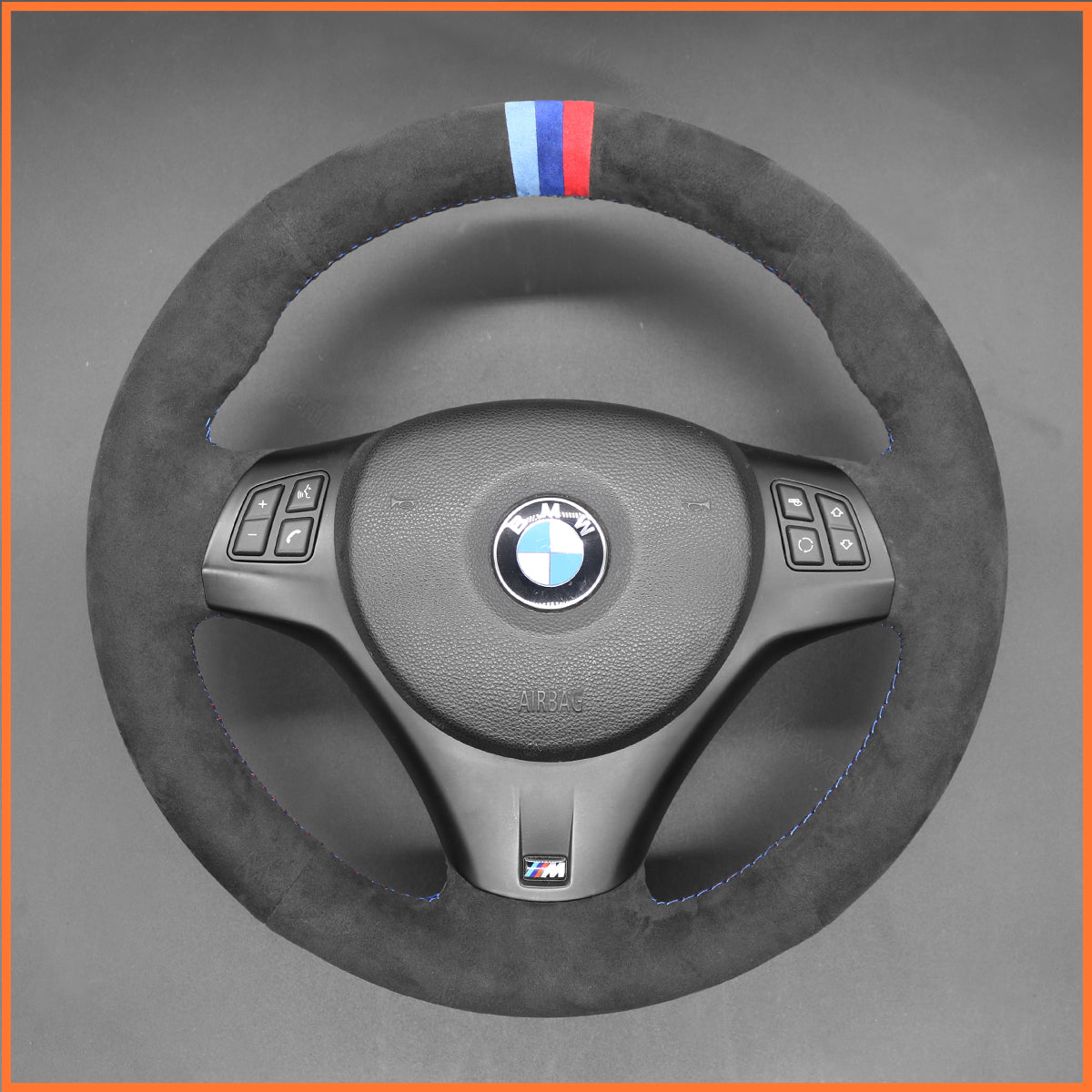 MEWANT Couvre Volant pour BMW E87 E90 E81  E82 E88 E82 E90 E91 E92 E93 E84 2007-2013