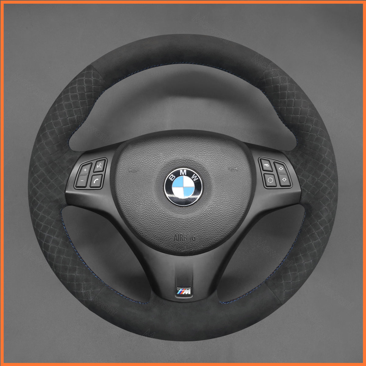 MEWANT Couvre Volant pour BMW E87 E90 E81  E82 E88 E82 E90 E91 E92 E93 E84 2007-2013