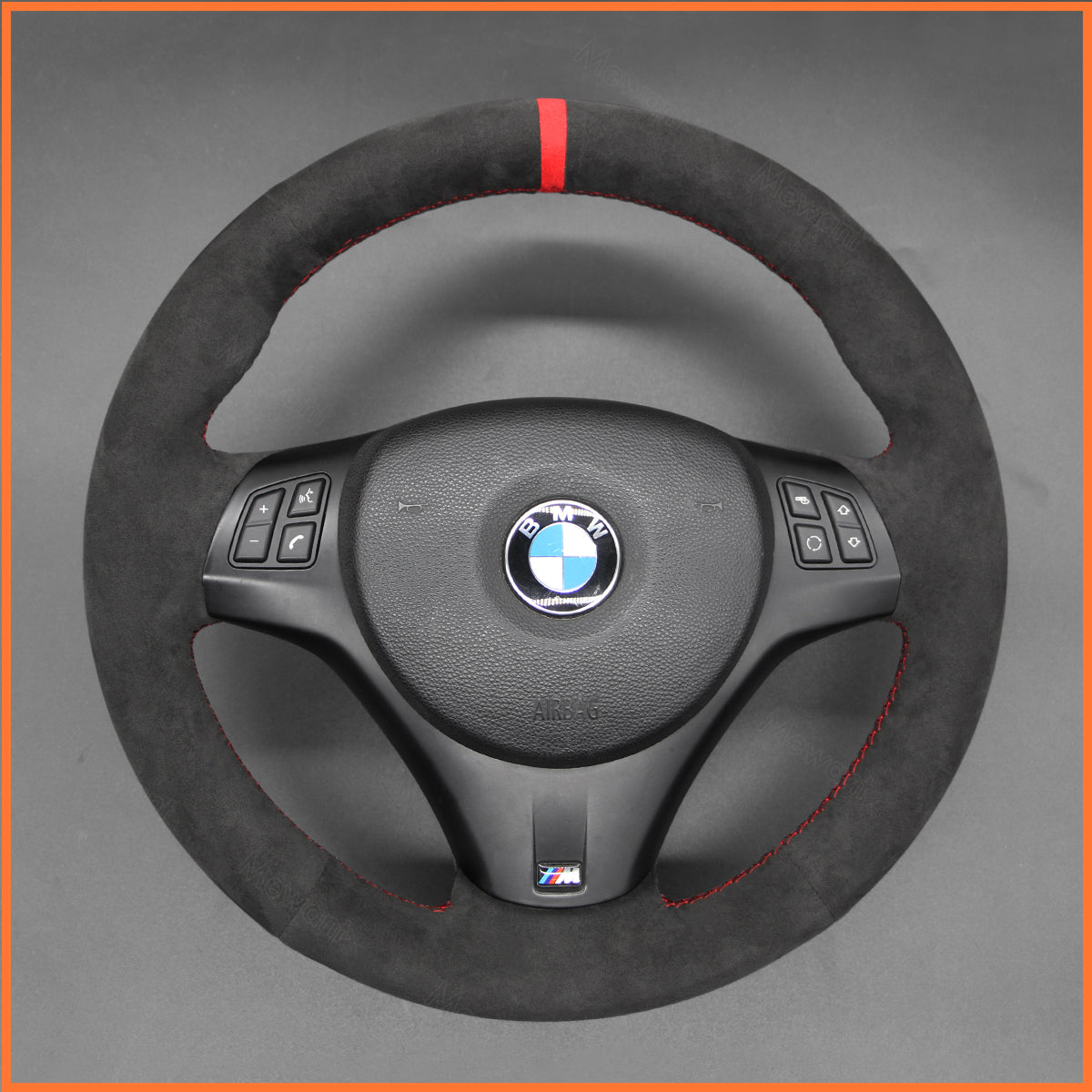 MEWANT Couvre Volant pour BMW E87 E90 E81  E82 E88 E82 E90 E91 E92 E93 E84 2007-2013