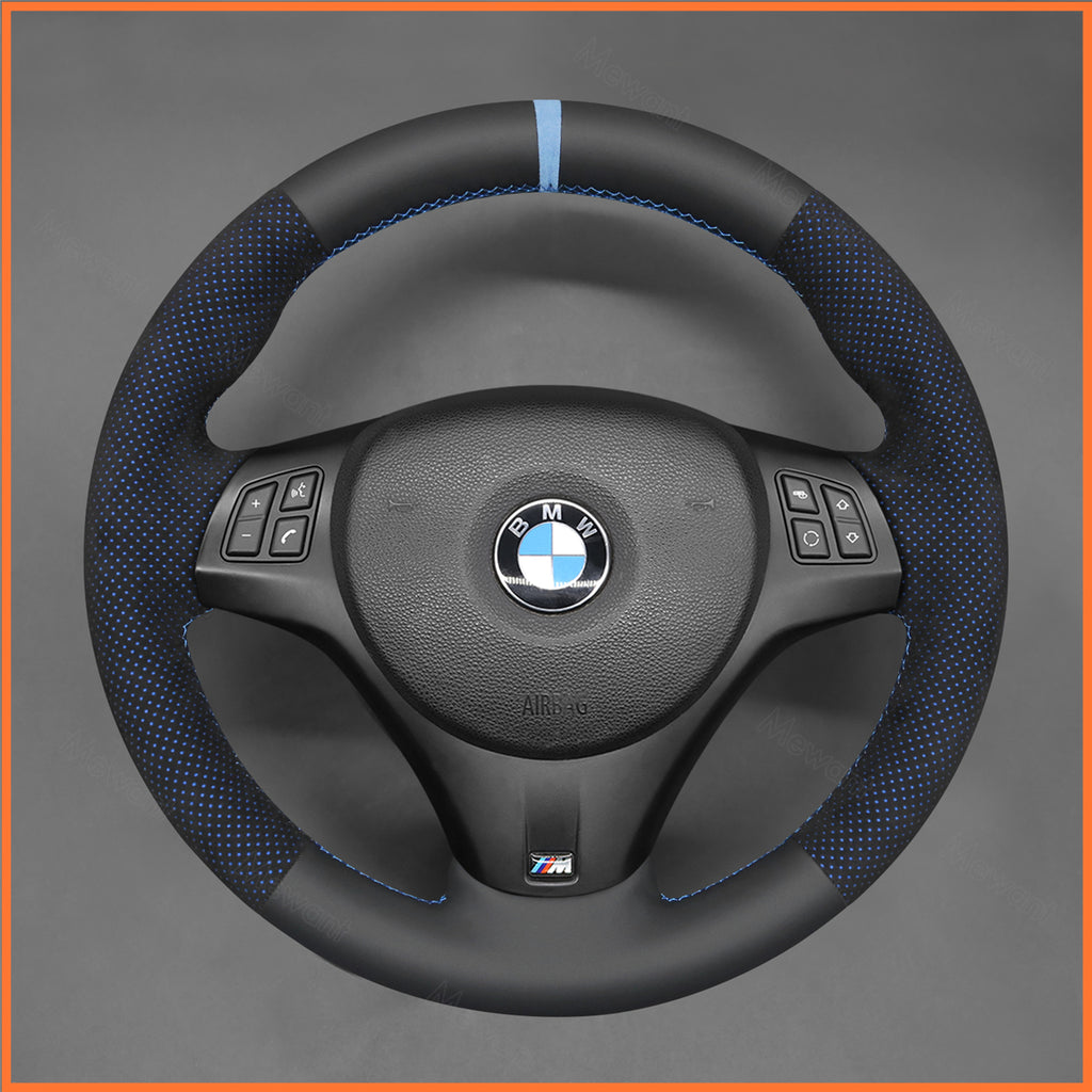 MEWANT Couvre Volant pour BMW E87 E90 E81  E82 E88 E82 E90 E91 E92 E93 E84 2007-2013