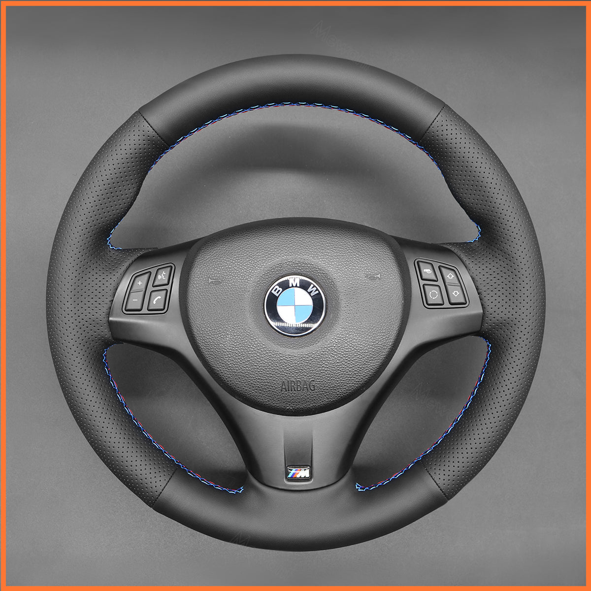 MEWANT Couvre Volant pour BMW E87 E90 E81  E82 E88 E82 E90 E91 E92 E93 E84 2007-2013