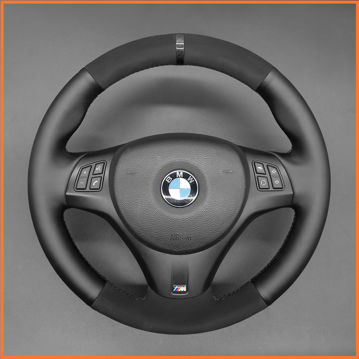 MEWANT Couvre Volant pour BMW E87 E90 E81  E82 E88 E82 E90 E91 E92 E93 E84 2007-2013