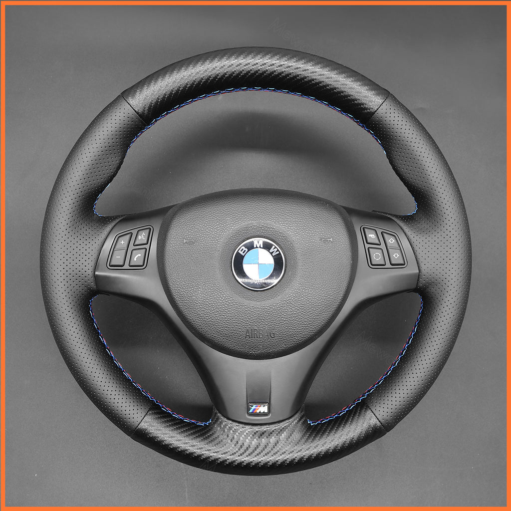 MEWANT Couvre Volant pour BMW E87 E90 E81  E82 E88 E82 E90 E91 E92 E93 E84 2007-2013