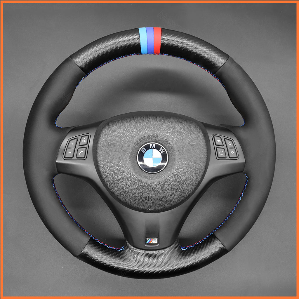 MEWANT Couvre Volant pour BMW E87 E90 E81  E82 E88 E82 E90 E91 E92 E93 E84 2007-2013