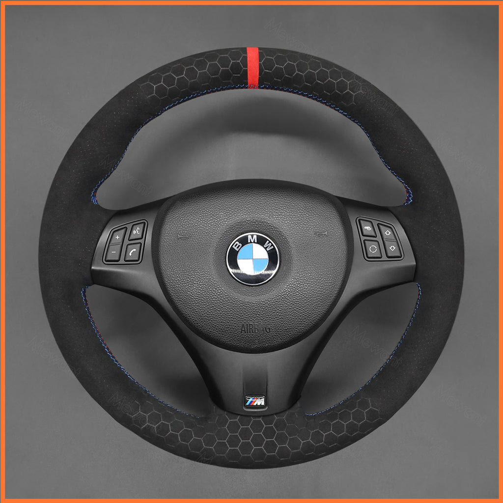 MEWANT Couvre Volant pour BMW E87 E90 E81  E82 E88 E82 E90 E91 E92 E93 E84 2007-2013