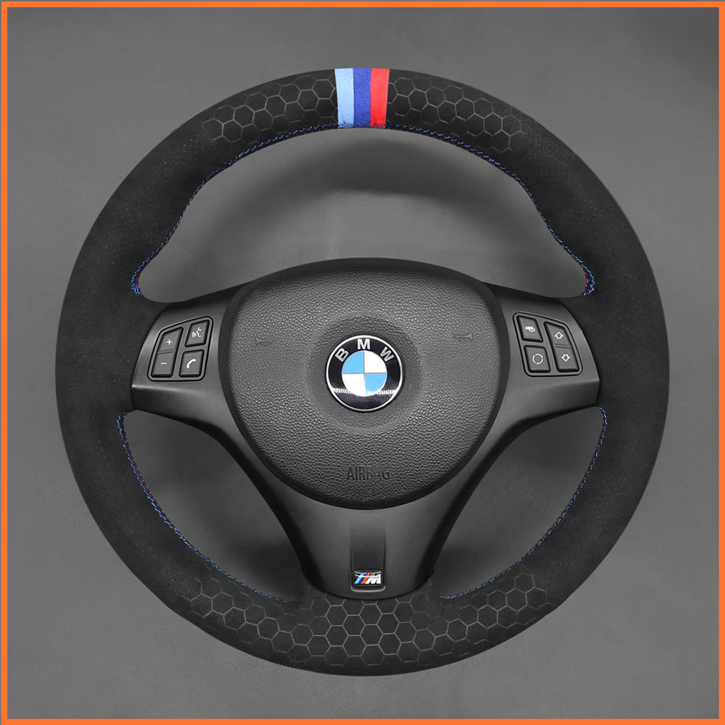 MEWANT Couvre Volant pour BMW E87 E90 E81  E82 E88 E82 E90 E91 E92 E93 E84 2007-2013