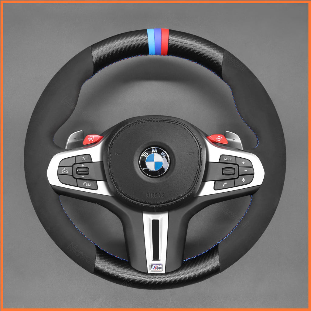 MEWANT Couvre Volant pour BMW M2 G87 M3 G80 G81 M4 G82 G83 M5 F90 F91 F92 F93 X3 X4 X5