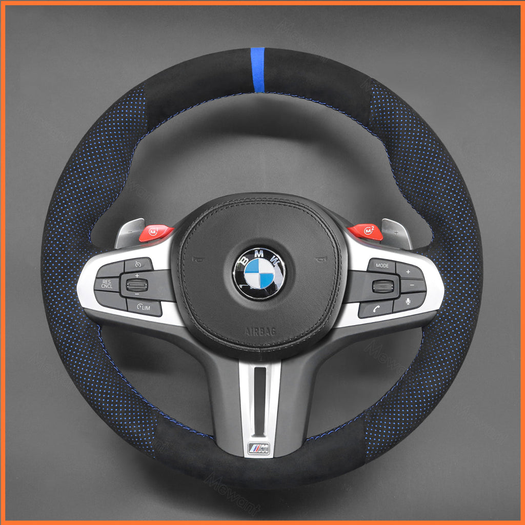 MEWANT Couvre Volant pour BMW M2 G87 M3 G80 G81 M4 G82 G83 M5 F90 F91 F92 F93 X3 X4 X5