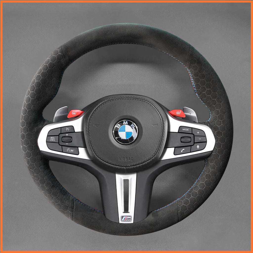 MEWANT Couvre Volant pour BMW M2 M3 M4 M5 M8 G8X F9X
