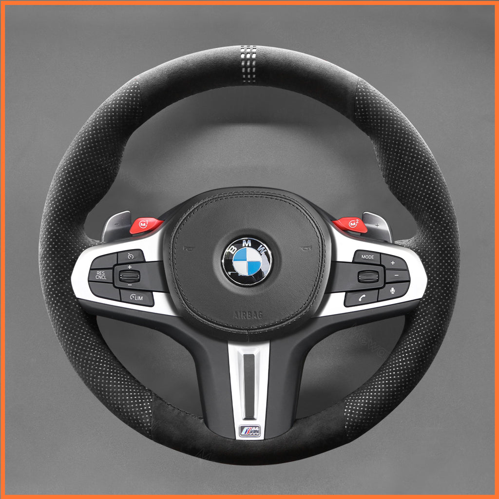 MEWANT Couvre Volant pour BMW M2 M3 M4 M5 M8 G8X F9X