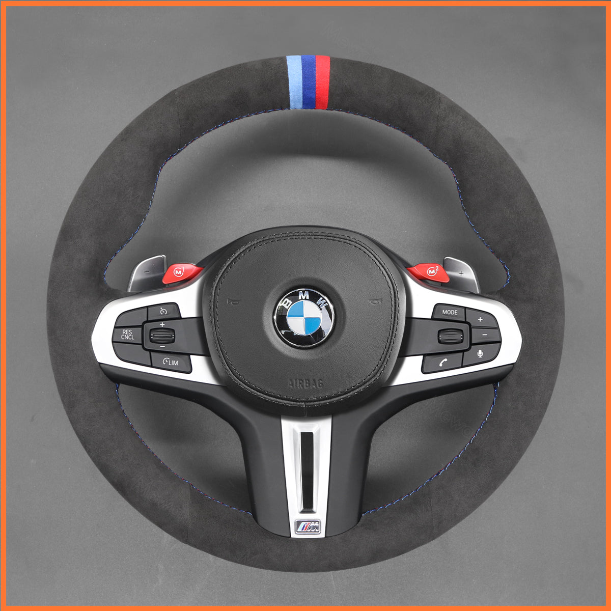 MEWANT Couvre Volant pour BMW M2 M3 M4 M5 M8 G8X F9X