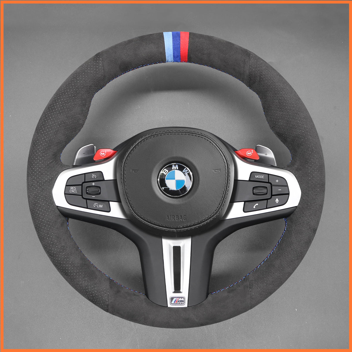 MEWANT Couvre Volant pour BMW M2 M3 M4 M5 M8 G8X F9X