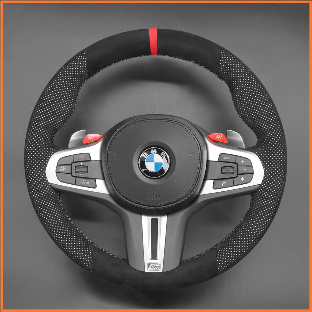MEWANT Couvre Volant pour BMW M2 M3 M4 M5 M8 G8X F9X