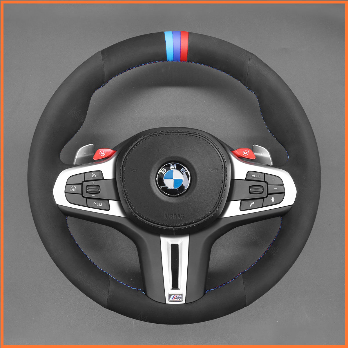 MEWANT Couvre Volant pour BMW M2 M3 M4 M5 M8 G8X F9X