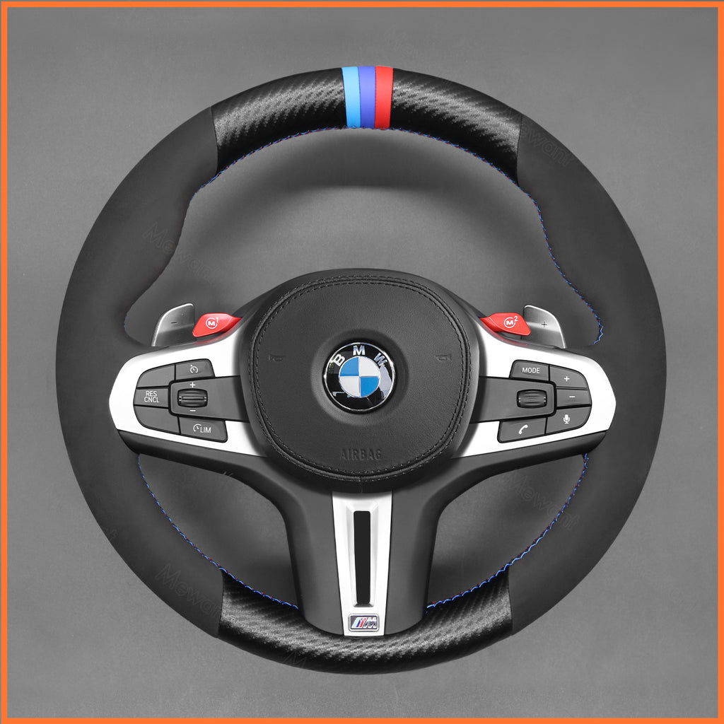 MEWANT Couvre Volant pour BMW M2 M3 M4 M5 M8 G8X F9X