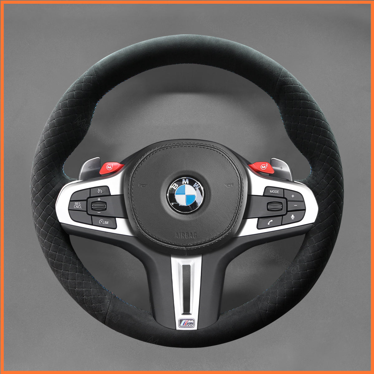 MEWANT Couvre Volant pour BMW M2 M3 M4 M5 M8 G8X F9X