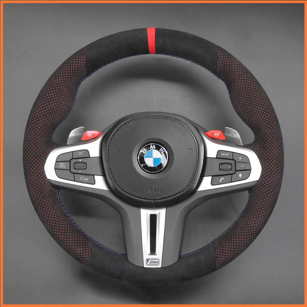 MEWANT Couvre Volant pour BMW M2 M3 M4 M5 M8 G8X F9X