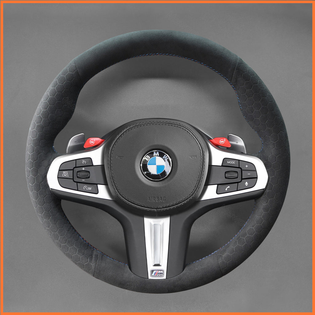 MEWANT Couvre Volant pour BMW M2 M3 M4 M5 M8 G8X F9X