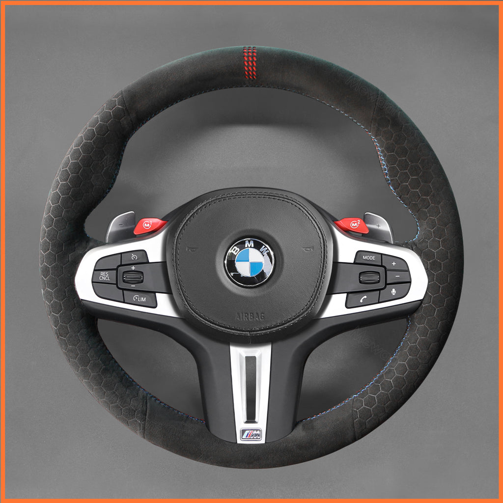 MEWANT Couvre Volant pour BMW M2 M3 M4 M5 M8 G8X F9X