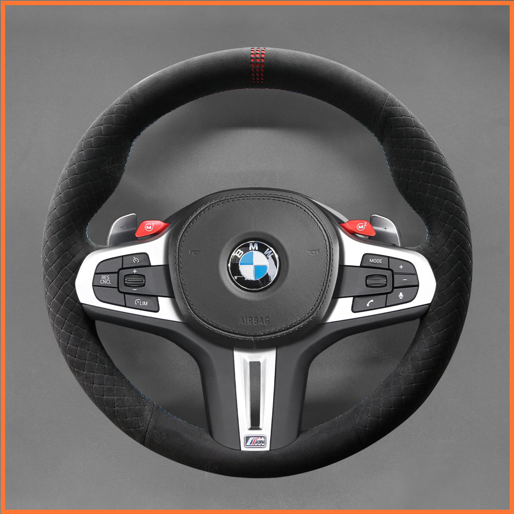 MEWANT Couvre Volant pour BMW M2 M3 M4 M5 M8 G8X F9X