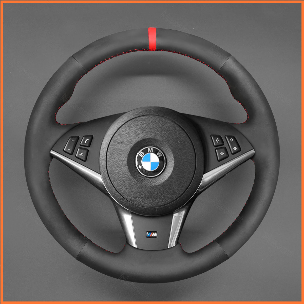 MEWANT Couvre Volant pour BMW M5 E60 E61 E63 E64