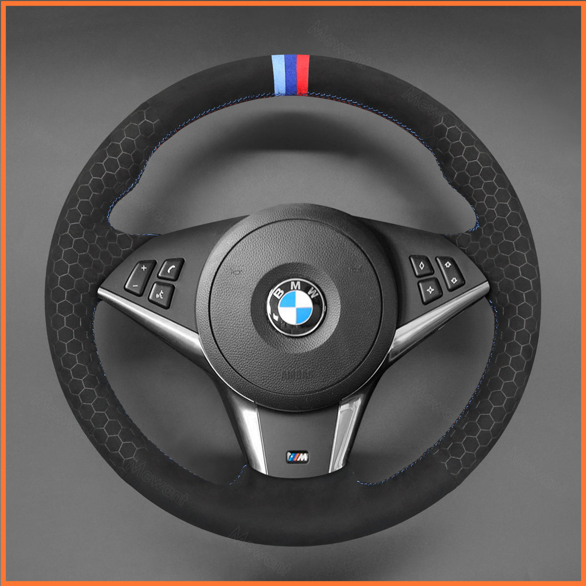 MEWANT Couvre Volant pour BMW M5 E60 E61 E63 E64