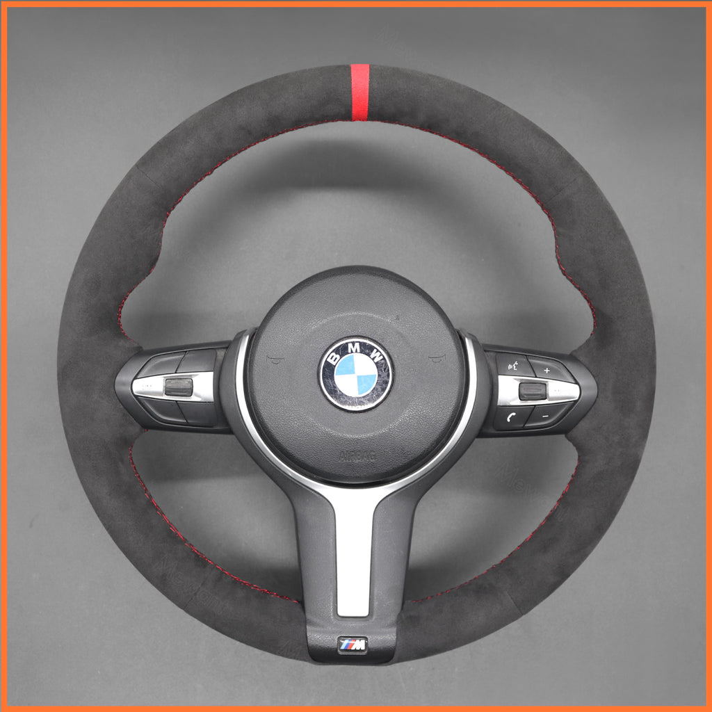 MEWANT Couvre Volant pour BMW (M Sport) X6 X5X4 X3 X2 X1 F12 F10 F32 F34 F20 F21 M135i F45 F46  F22 F23 M235i F30 F31 2015-2019