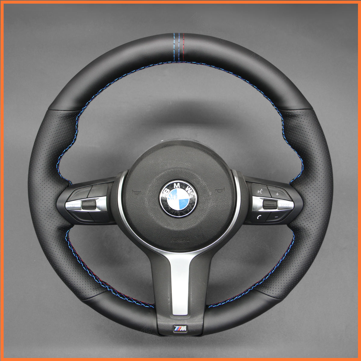 MEWANT Couvre Volant pour BMW (M Sport) X6 X5X4 X3 X2 X1 F12 F10 F32 F34 F20 F21 M135i F45 F46  F22 F23 M235i F30 F31 2015-2019