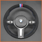 MEWANT Couvre Volant pour BMW (M Sport) X6 X5X4 X3 X2 X1 F12 F10 F32 F34 F20 F21 M135i F45 F46  F22 F23 M235i F30 F31 2015-2019