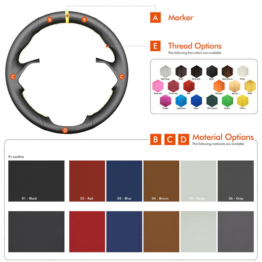MEWANT Couvre Volant pour BMW Z4 E89 2009-2016