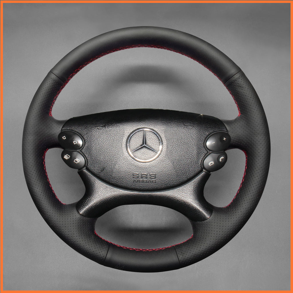 MEWANT Steering Wheel Cover for W211 CLK-Class C209 CLS-Class C219 G-Class W463 SL-Class R230 2003-2008