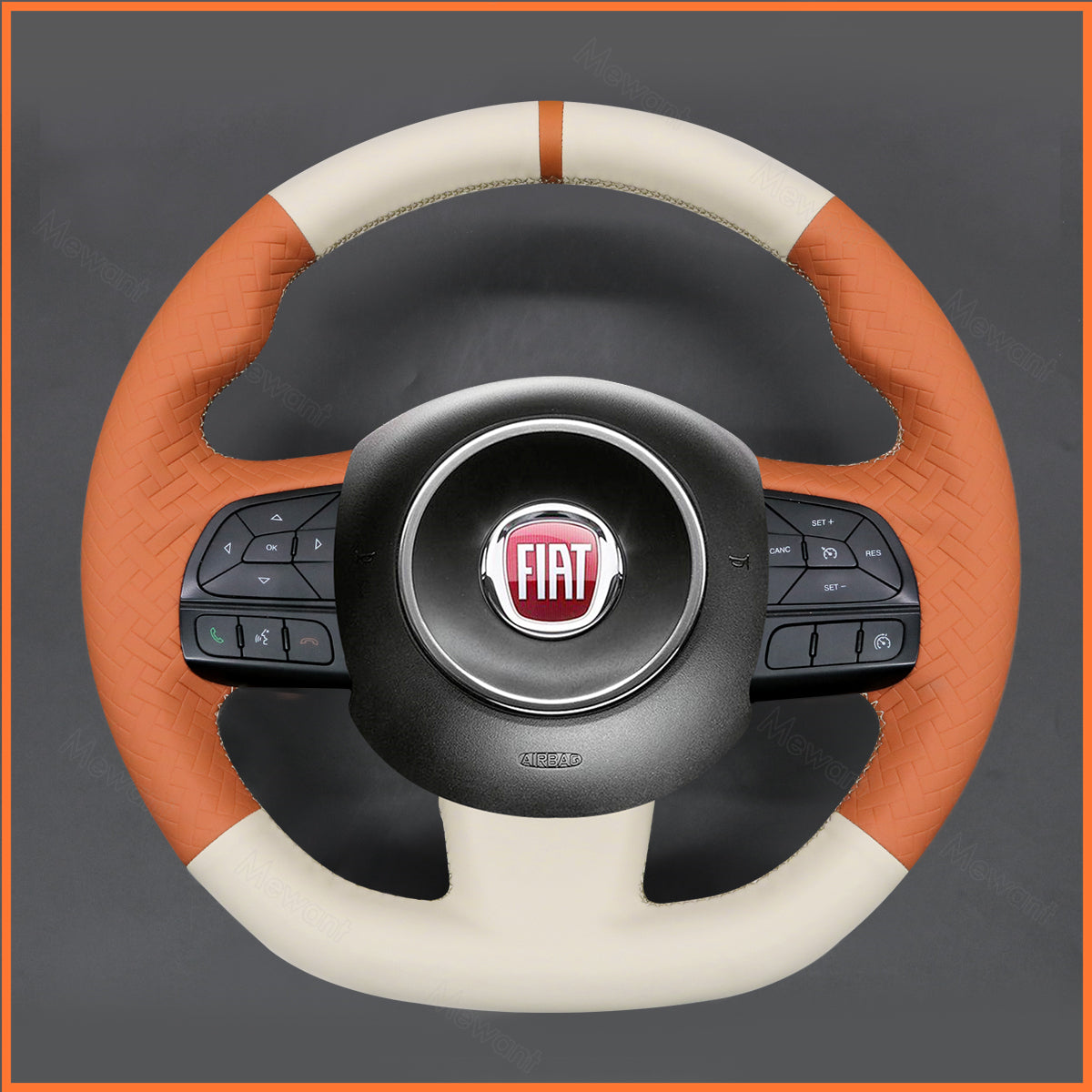 MEWANT Couvre Volant pour Fiat 500X 2014-2021
