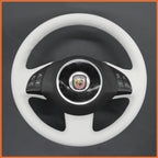 MEWANT Couvre Volant pour Fiat 500 2007-2015 Fiat 500e 2014-2018 Fiat 500C 2014-2017