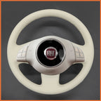 MEWANT Couvre Volant pour Fiat 500 2007-2015 Fiat 500e 2014-2018 Fiat 500C 2014-2017
