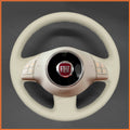 MEWANT Couvre Volant pour Fiat 500 2007-2015 Fiat 500e 2014-2018 Fiat 500C 2014-2017