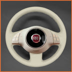 MEWANT Couvre Volant pour Fiat 500 2007-2015 Fiat 500e 2014-2018 Fiat 500C 2014-2017