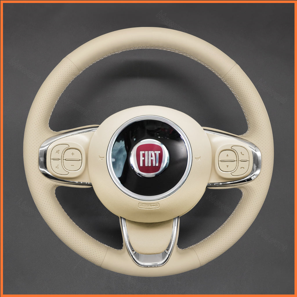MEWANT Couvre Volant pour Fiat 500 2015-2021 / 500C 2016-2021