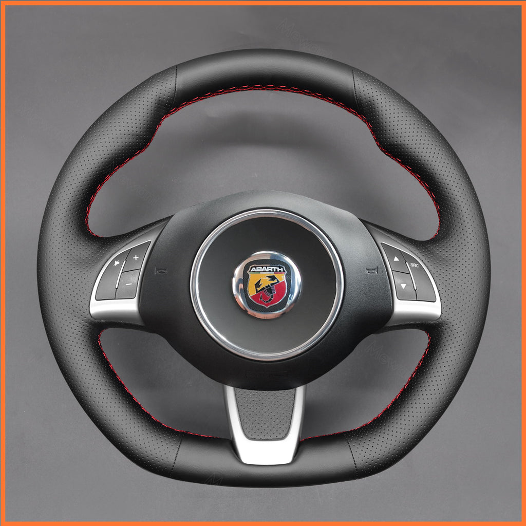 MEWANT Couvre Volant pour Fiat Abarth 500 500C 595 595C Fiat 500 (GQ/S) 500C (S)