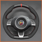 MEWANT Couvre Volant pour Fiat Abarth 500 500C 595 595C Fiat 500 (GQ/S) 500C (S)