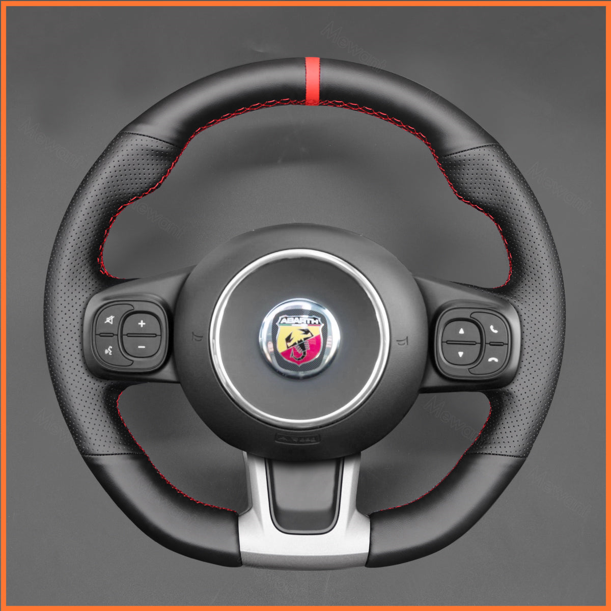 MEWANT Couvre Volant pour Fiat Abarth 595 595C 695 695C Fiat 500 500C