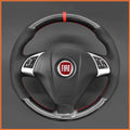 MEWANT Couvre Volant pour Fiat Punto 2007-2019 / Bravo 2007-2019 / Linea 2007-2019 / Qubo 2008-2015 / Doblo 2010-2014 / Grande Punto 2005-2019