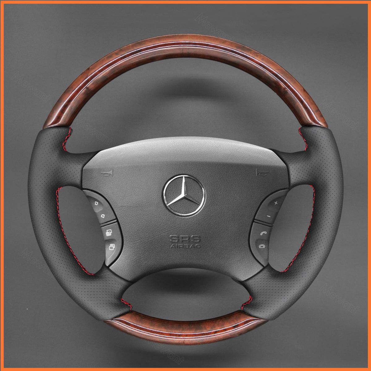 MEWANT Couvre Volant pour Mercedes-BENZ CL-Class C215 S-Class W220 2000-2006