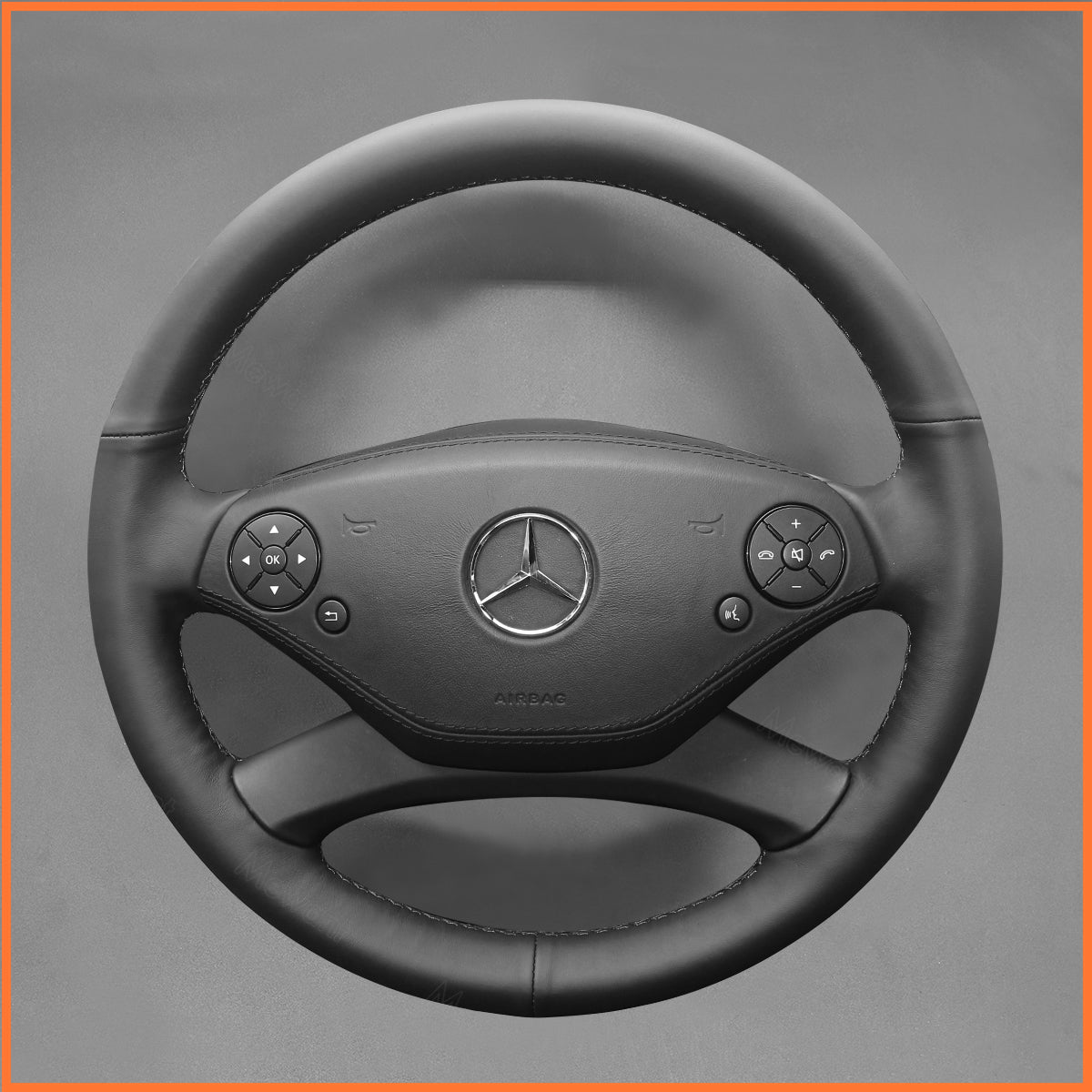 MEWANT Couvre Volant pour Mercedes-BenzCL-Class C216 2011-2014  S-Class W221 2010-2013